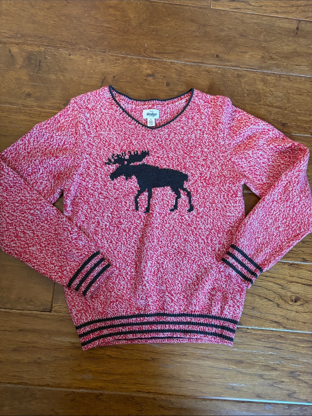 Hatley red Moose sweater